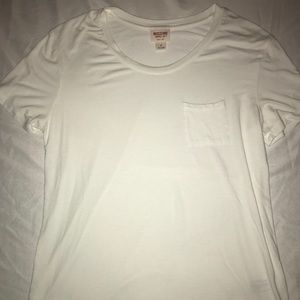 Super Soft White Pocket Tee